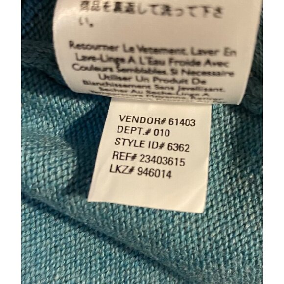 Eddie Bauer Outdoor Outfitter Sweater Women L V-Neck Long Sleeve Blue Top Casual - Picture 5 of 9